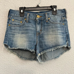 Levi's Denim Shorts Size 26 Raw Hem Cut‎ Off